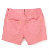 Cute cutoffs for a carefree look that will keep her stylish all summer long.