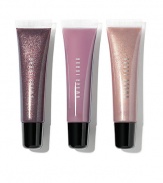 Everything's better in threes. Destined to make the lip gloss lovers on your list swoon, this trio of easy-to-use tubes features a shade from each formula: Glitter Lip Gloss in grape, Shimmer Lip Gloss in Pink Mist and Pink Violet Lip Gloss (for just a hint of pretty color). Made in Canada. 