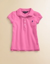 Rendered in lightweight cotton, this classic polo features a requisite embroidered pony at the chest.Polo collarShort sleevesButton downCotton/elastaneMachine washImported Please note: Number of buttons may vary depending on size ordered. 