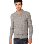 Handsome sweater by Buffalo David Bitton designed with a thick crew neck gives you distinctive style.