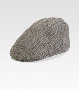 Colorful plaid adds a playful look to this gentlemanly design. WoolBrim, about 3½Spot cleanMade in USA of imported fabric 