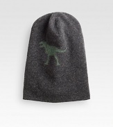 A playful dinosaur design adds lighthearted charm to this cozy hat made from Italian camel hair and wool.50% camel hair/50% woolDry cleanMade in Italy