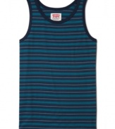 Stripe it up this summer with a hot-weather staple: a sleeveless tank from Levi's.