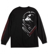 Loose fitting t-shirt by Metal Mulisha. Perfect for layering and always great solo.