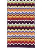 Liven up your beach routine with this bright cotton towel woven in Missoni's signature chevron stripe.Cotton40W X 75HMachine washMade in Portugal