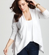 Eileen Fisher Plus Size Exclusive Angled Cardigan