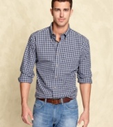 Need a casual staple for your seasonal style? This plaid shirt from Tommy Hilfiger suits almost every fall moment.