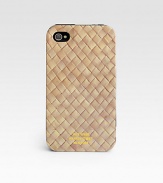 Intricate basketweave pattern lends an unique finish to a protective hard shell case for your Apple iPhone.Plastic6W x 5HImported