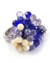 Introduce light bright chic into your jewel box with this beaded cluster ring from Juicy Couture.