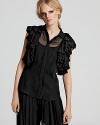 Rachel Zoe Blouse - Camilla Ruffle Sleeve