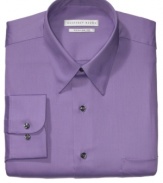 Give your wardrobe a fresh take with this lavender dress shirt from Geoffrey Beene.