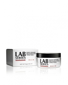 Introducing Lab Series Skincare for Men Hair Care. A new innovative shampoo and style wax with an exclusive blend of ingredients that helps protect and repair hair from root to tip. This advanced performance formula optimizes hair growth and help minimize the amount of hair lost each day. The result? Hair appears thicker, fuller and healthier. Root Power Regenerating Style Wax 1.7 oz.