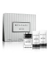 Elegant, sophisticated and contemporary, BVLGARI MAN is a distinctive, sensual everyday fragrance which embodies masculine charisma.For Holiday 2011, Bulgari introduces a BVLGARI MAN Set, which includes a 2.0 oz. EDT spray, a 2.5 oz. Shampoo & Shower Gel, and a 2.5 oz. After Shave Balm.