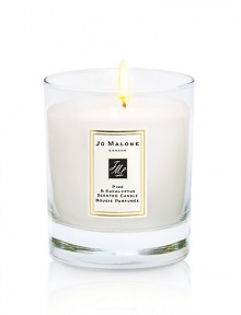 Savor the season with Pine & Eucalyptus, a limited-edition scent from Jo Malone that captures the essence of winter. The crisp aroma of sweet pine is woven with velvety eucalyptus to create a revitalising ambience. The Pine & Eucalyptus Home Candle infuses any room with evocative scent and lasts for hours. An everyday luxury, it brings warmth to any environment. Burn time about 34 hours. Lid included. 