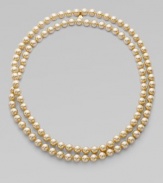 Endless pearl strand that is simply elegant. 10mm organic man-made pearls 48 long Imported