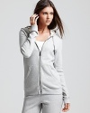 Lounge in luxury with Burberry Brit--this soft, french terry hoodie offer casual chic while off-duty.