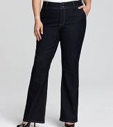 Timeless in a dark wash, these Not Your Daughter's Jeans bootcut jeans lend your look to flattering everyday style.