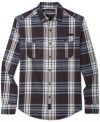 Big bold plaids are made for fall, and this button-down by Sean John is a handsome pick.