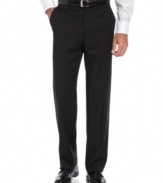 Always a classic look, these black striped pants from Lauren by Ralph Lauren instantly sharpen your dress look.