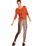 Walk on the wild side with these Bar III crocodile-print leggings -- sure to add a fierce flair to your fall wardrobe!