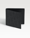 The foundation of any gentleman's style, crafted from lasting, durable coated canvas with subtle logo detail. Bill compartment Eight credit card slots 4W X 3H Made in Italy 