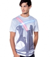 Your rebel edge fights off the dark side of bad style with this t-shirt from Marc Ecko Cut & Sew.