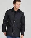 Salvatore Ferragamo Stock Quilted Barn Coat