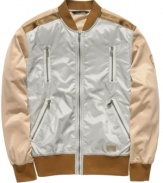 Live life in the fast lane. This track jacket from Sean John is a sleek way to shift your style.