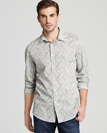 John Varvatos Paisley Sport Shirt - Slim Fit