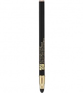 Stay-true color. Hours and hours of wear. Double Wear Stay-in-Place Eye Pencil lines and defines with smooth, even color that looks fresh all day. Wears for 12 hours, sets in seconds. Double-ended tool has smudger on one end, color on the other. Lightweight, creamy formula glides on effortlessly. Rich, stay-true color won't feather or bleed. 