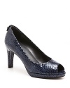 Stuart Weitzman Pumps - Logo Plainfield Peep Toe