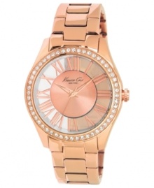 Warm up to this rosy timepiece from the always-on-trend Kenneth Cole New York.