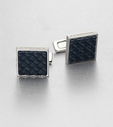 Woven enamel inserts lend undeniable style to any dress wardrobe.ResinAbout 1 x 1Imported