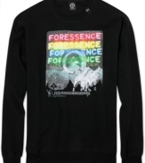 Yes, it's possible for sweatshirts to look stylish. Proof? LRG's Foressence sweatshirt with its multicolor graphic print.