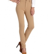 Jones New York Signature's ponte-knit pants create a figure-flattering look that goes with any ensemble.