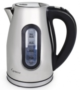 Different teas demand different temperatures to bring out the boldest flavor, and with this cordless kettle's 11 temperature settings and automatic keep warm feature, you can finally experience the world of teas at your own leisurely pace.  1-year limited warranty. Model 275.03.