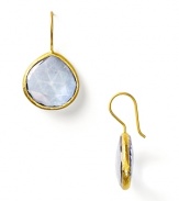 Coralia Leets' teardrop-shaped faceted stone earrings lend simple elegance to your look.