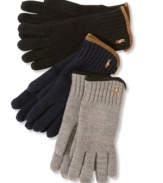 These soft wool gloves from Ralph Lauren are as comfortable as they are great looking.