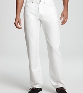 A classic fit pant rendered in soft cotton, for modern everyday style that never goes out.