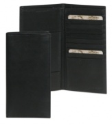 Keep your travel documents organized in this beautiful and handsome crafted passport case by Dopp. Made in soft leather.