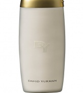 Cleanses and leaves a delicate fragrance with intertwining notes of exotic woods, patchouli, and waterlily. Packaged in a translucent white elongated bottle with a gold flip top cap, accented with the David Yurman signature cable motif. 6.8 oz. 