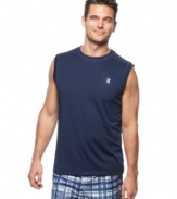 Exercise your right to bear arms. With a 50+ UPF sun protection, this tank from Izod is ready and waiting to be worn.