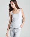 A basic tank top with double straps pairs perfectly with your favorite pajama pants.