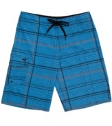 Add some prep to your surfer style with these plaid board shorts from O'Neill.