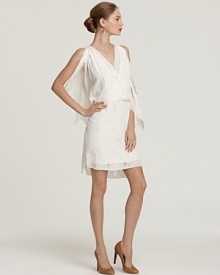 Exude ethereal elegance in an airy silk Robert Rodriguez dress flaunting gorgeous details for unmistakable femininity.