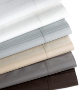 True luxury lies in the details! The 600-thread count Egyptian cotton sheet features a subtle striping that brings an elegant accent to your bedding without overpowering your space.  Irresistibly soft and incredibly luscious with a two-ply construction that wraps you up in ultimate comfort.