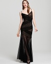 Tadashi Shoji Gown - Illusion Mesh