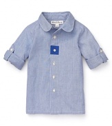 Pearls & Popcorn Infant Boys' Riviera Stripe Shirt - Sizes 3-36 Months