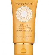 Let the sun worship every inch of you. Sun Indulgence Lotion for Face SPF 30 goes on silky-smooth and seduces skin with an instant heavenly radiance. Delivers comprehensive, broad-spectrum UVA/UVB protection with our best UVA defense. Light beachy scent. Bring out the bronze goddess in you. 1.7 oz. 