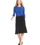 Charter Club's A-line skirt features a chic midi length for a flattering look - perfect for showcasing your favorite heels!